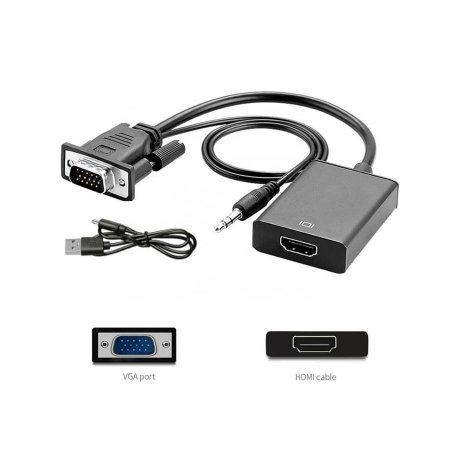 تحويلة VGA Out To HDMI In + صوت